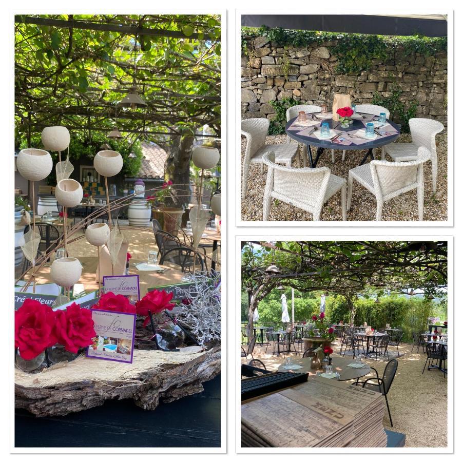 Restaurant Et Chambres D'Hotes La Ferme De Cornadel Anduze Exteriér fotografie